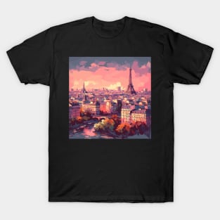 Paris Impressionism Painting T-Shirt